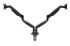 Kensington SmartFit One-Touch Height-Adjustable Dual Monitor Arm UP TO 32"" &amp; 9KG, H/ADJ, VESA 75x75, 100x100 - BLACK
